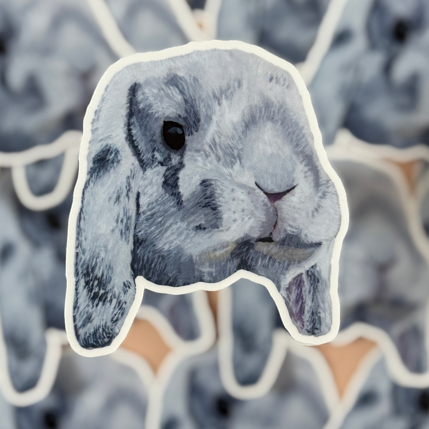 Die-Cut Vinyl Sticker - Mochi the Holland Lop