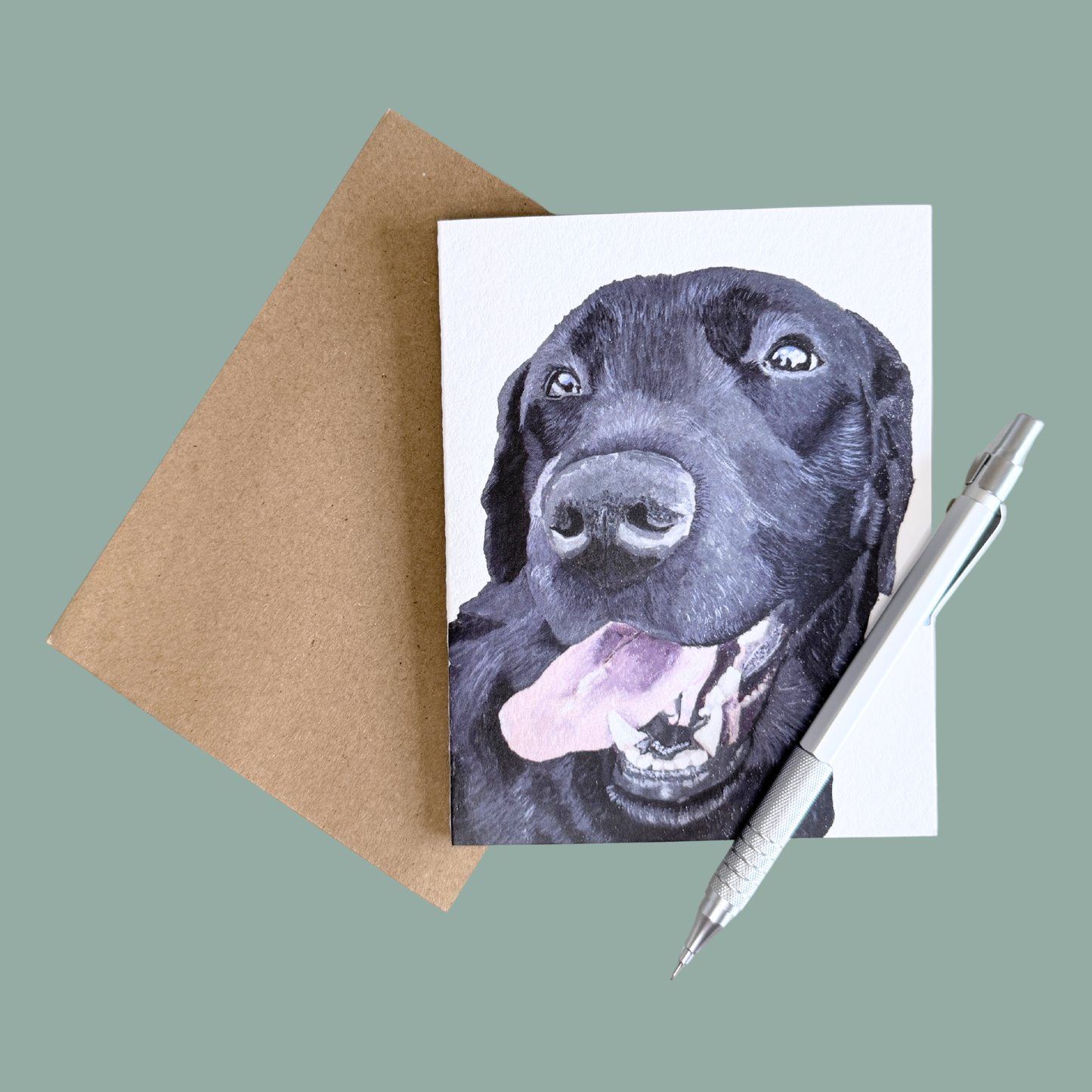 Greeting Card - Willow the Black Lab