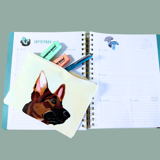 Zippered Pouch - Chief the German Shepherd