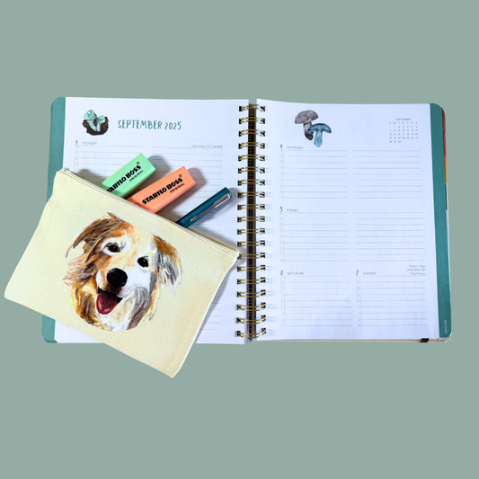 Zippered Pouch - Halle the Dog