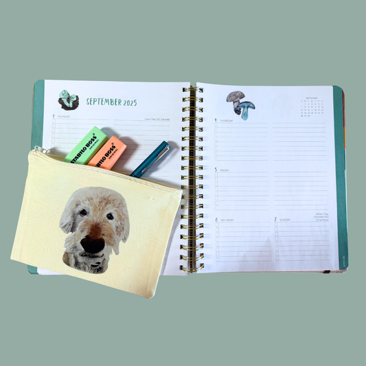 Zippered Pouch - Marty the Golden Doodle