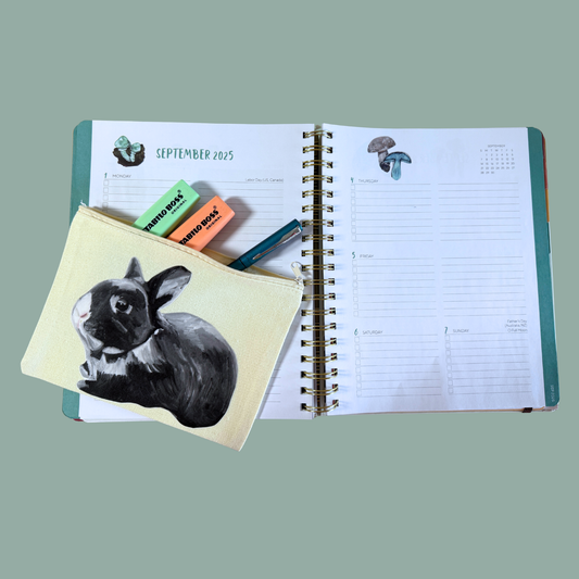 Zippered Pouch - Sobey the Rabbit