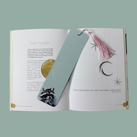 Tasselled Bookmark - Bert the Raccoon