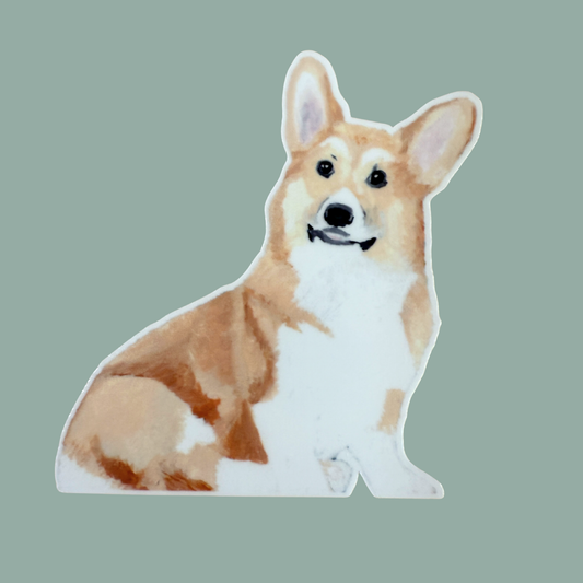 Die-Cut Vinyl Sticker - Liz the Corgi