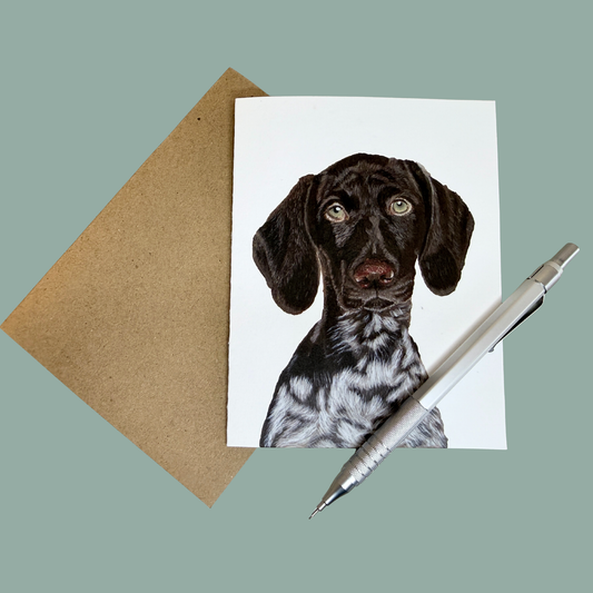 Greeting Card - Baxter the German Shorthaired Pointer