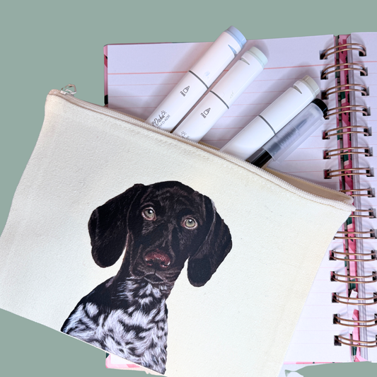 Zippered Pouch - Baxter the German Shorthaired Pointer
