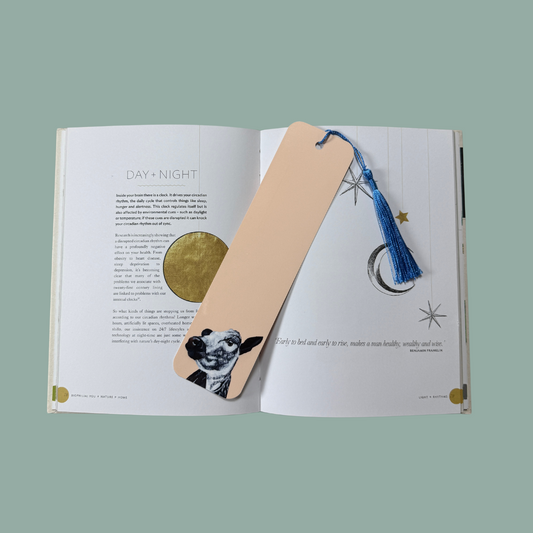 Tasselled Bookmark - Deja Moo the Cow