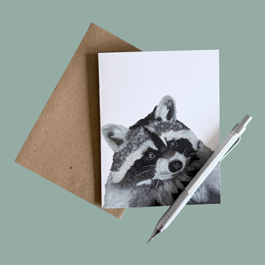 Greeting Card - Bert the Racoon