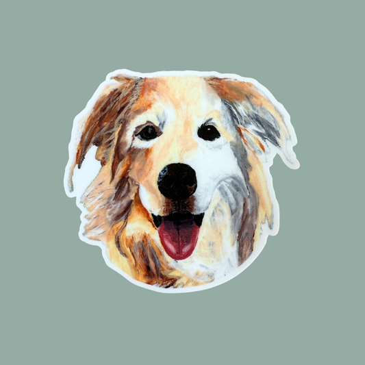 Die-Cut Vinyl Sticker - Halle the Dog