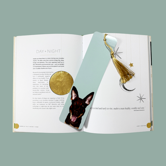Tasselled Bookmark - Happy the German Shepherd