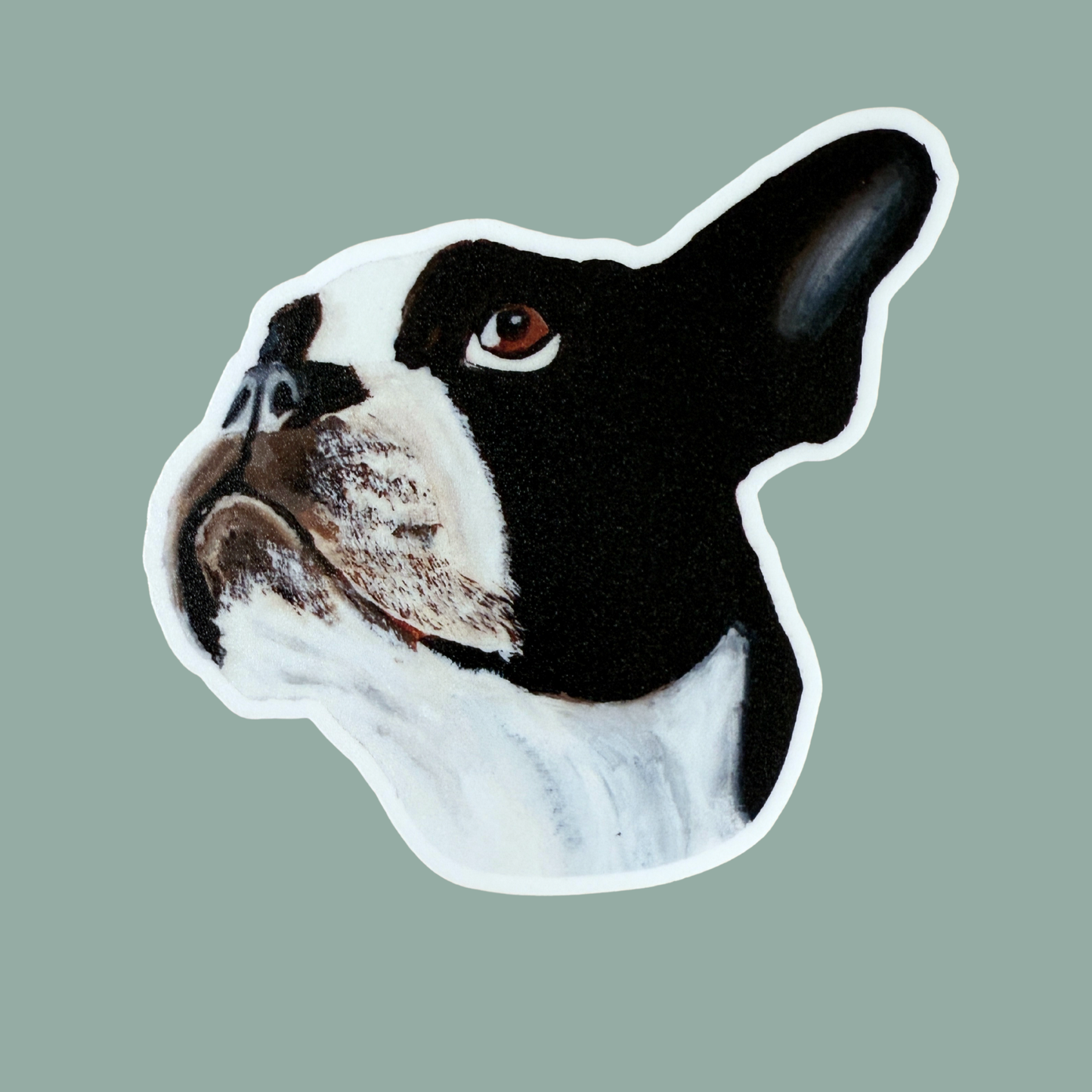 Die-Cut Vinyl Sticker - Luna the Boston Terrier