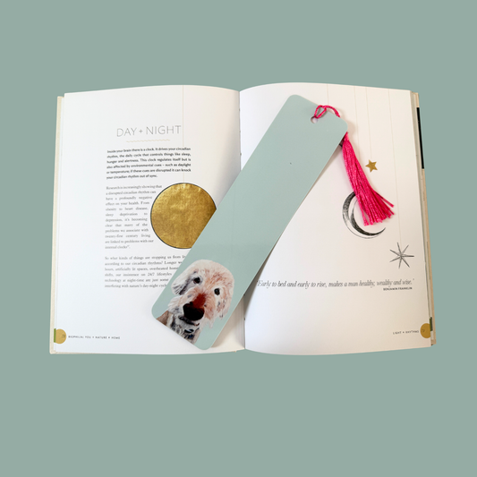 Tasselled Bookmark - Marty the Golden Doodle