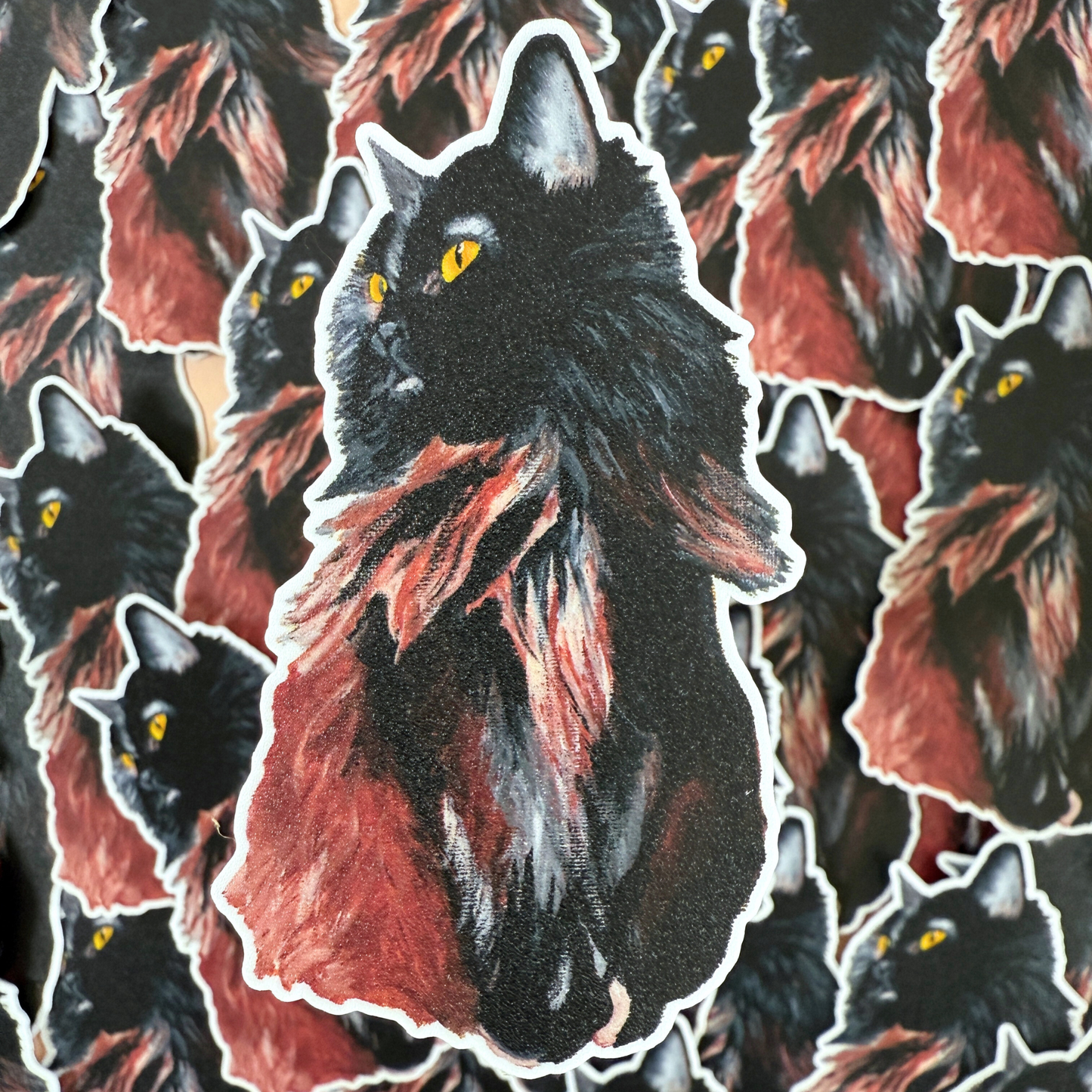 Die-Cut Vinyl Sticker - Mushi the Cat
