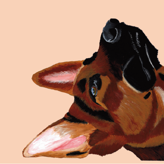 Tasselled Bookmark - Chief the German Shepherd