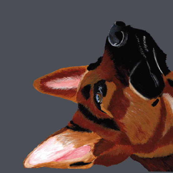 Tasselled Bookmark - Chief the German Shepherd