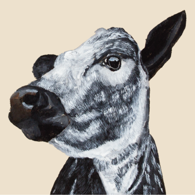 Tasselled Bookmark - Deja Moo the Cow
