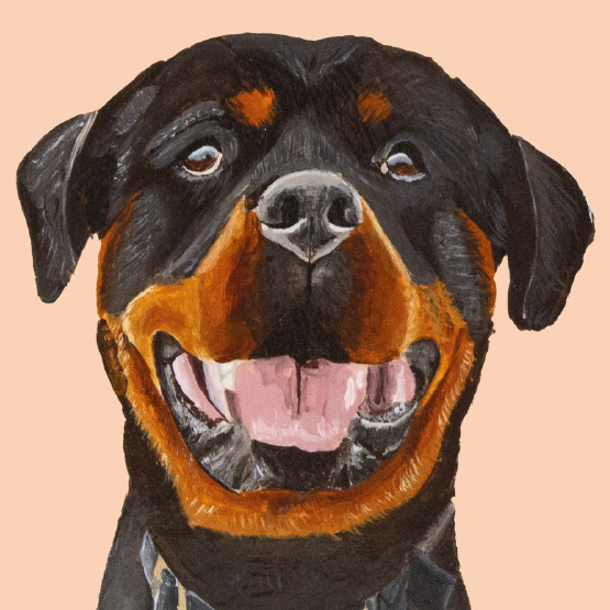 Tasselled Bookmark - Gibson the Rottweiler
