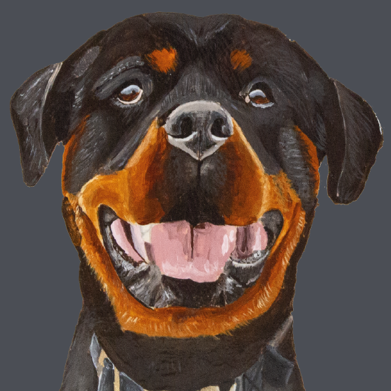 Tasselled Bookmark - Gibson the Rottweiler