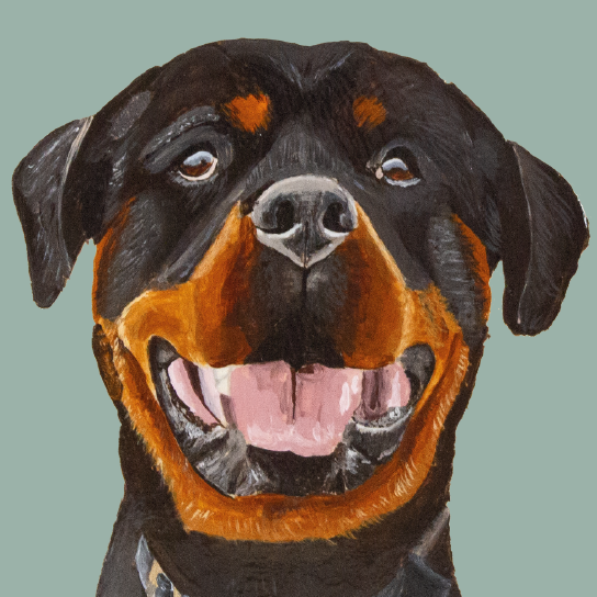 Tasselled Bookmark - Gibson the Rottweiler