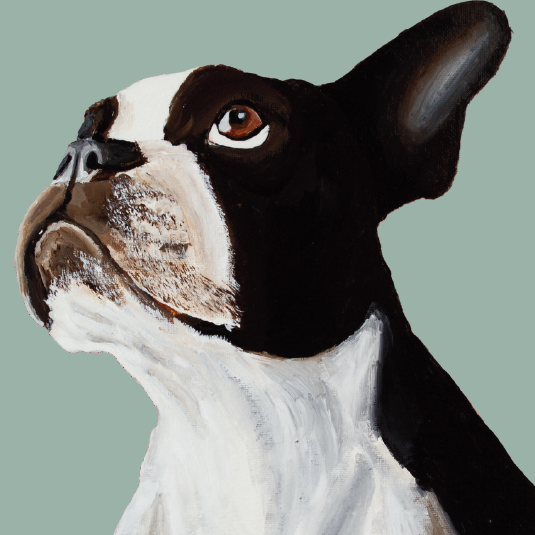Tasselled Bookmark - Luna the Boston Terrier