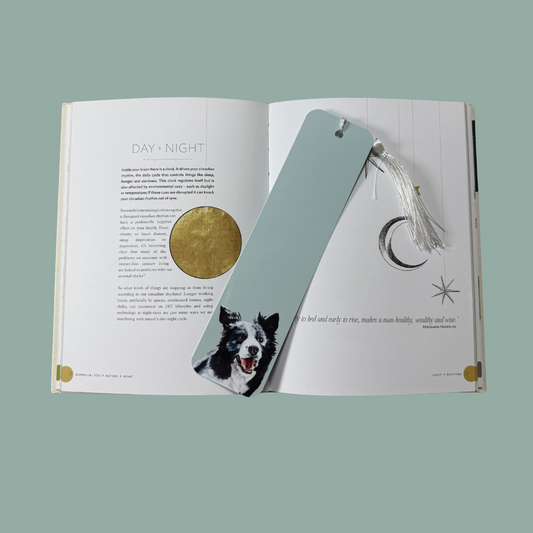 Tasselled Bookmark - Shep the Border Collie
