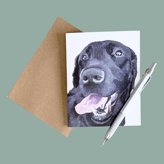 Greeting Card - Willow the Black Lab