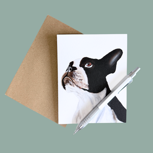 Greeting Card - Luna the Boston Terrier