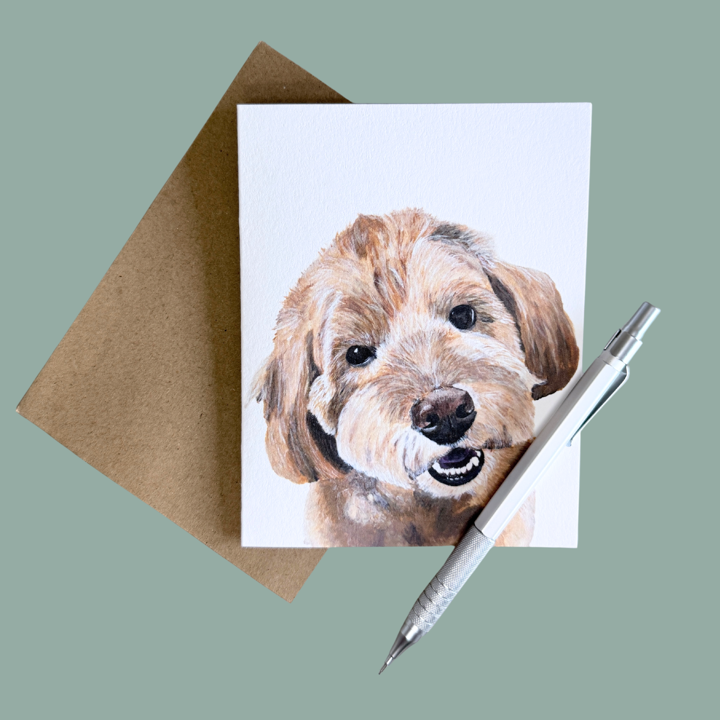 Greeting Card - Poppy the Miniature Golden Doodle